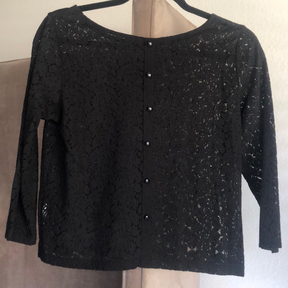 Black lace top